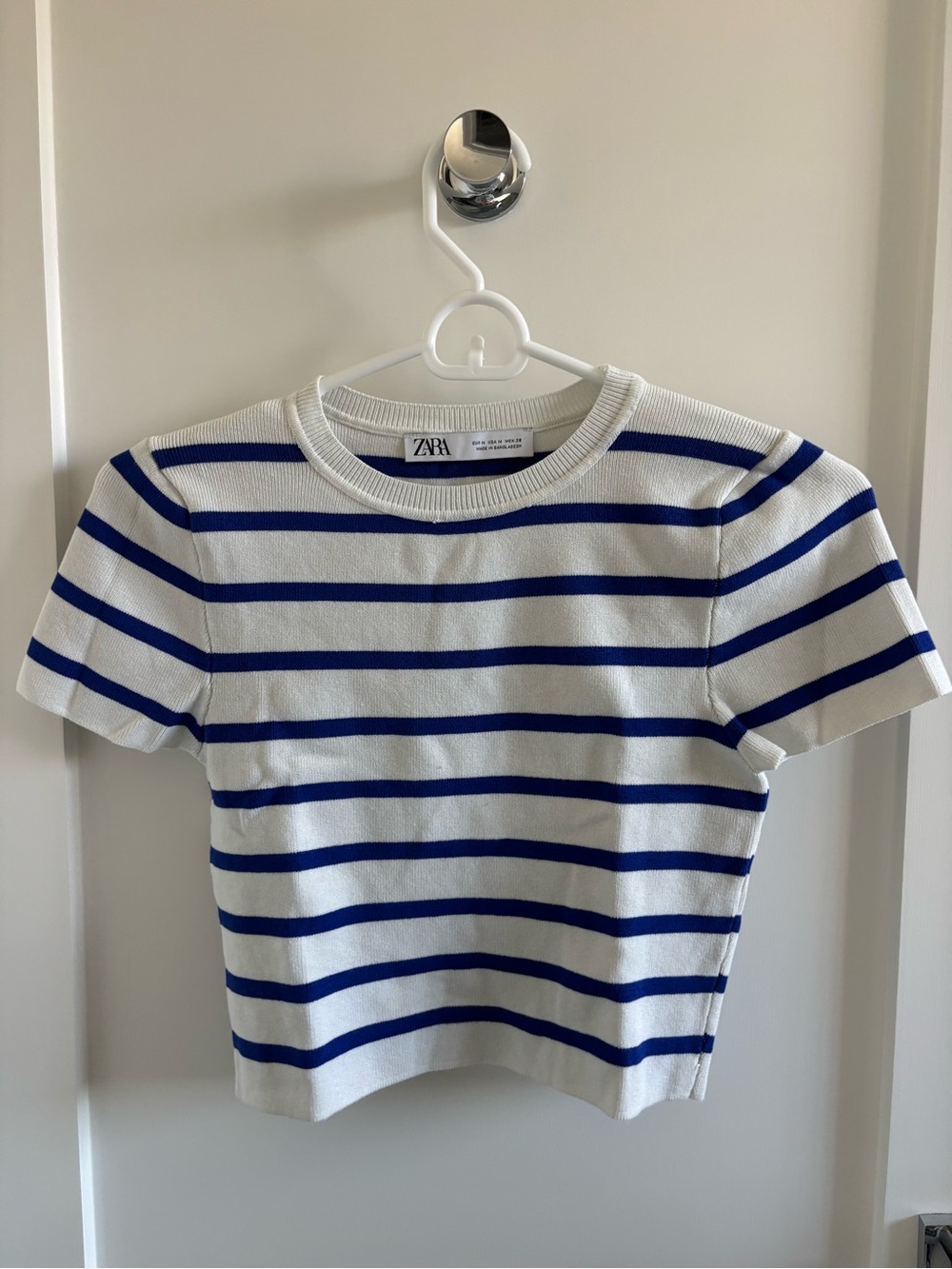 ZARA striped knit top size M